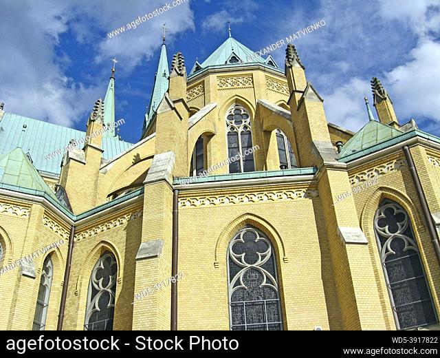 Archcathedral Basilica of St. Stanislaus Kostka, Lodz. Beautiful church in Lodz