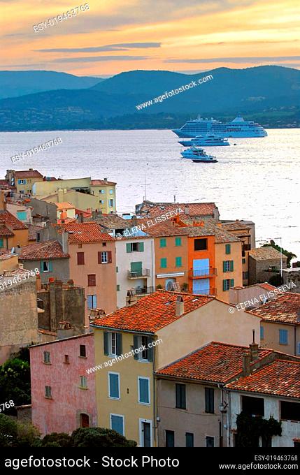 Cruise ships at St.Tropez