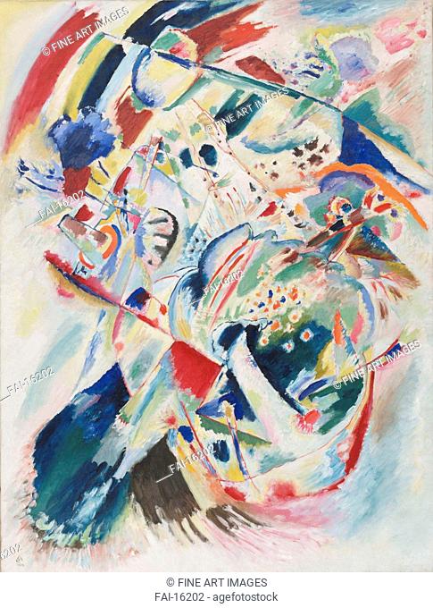 Panel for Edwin R. Campbell No. 4. Kandinsky, Wassily Vasilyevich (1866-1944). Oil on canvas. Abstract Art. 1914. © Museum of Modern Art, New York