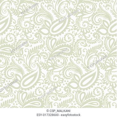 Paisley seamless fancy background, Stock Vector, Vector And Low Budget  Royalty Free Image. Pic. ESY-019113027 | agefotostock