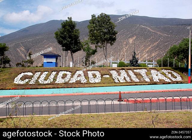 Monument in Mitad del Mundo, near Quito, Ecuador