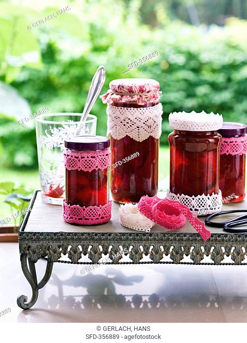 Strawberry jam with whole fruit