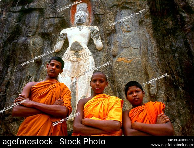 The remote ancient Buddhist site of Buduruvagala (which means ‘stone Buddha images’ in Sinhalese) is thought to date from the 10th century