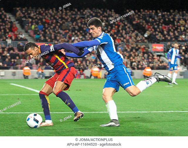 2016 Spanish Cup FC Barcelona v RCD Espanyol Jan 6th. 06.01.2016. Nou Camp, Barcelona, Spain. Spanish Cup football round of 8