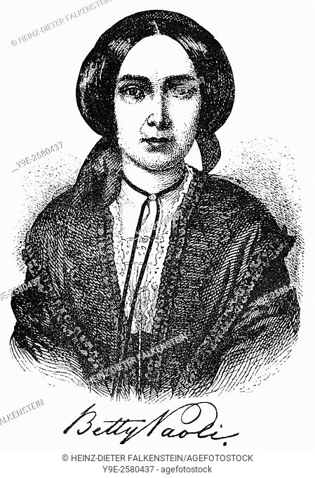 Barbara Elisabeth Glück, Pseudonym Betty Paoli, 1814-1894, an Austrian poet, novelist, journalist and translator,