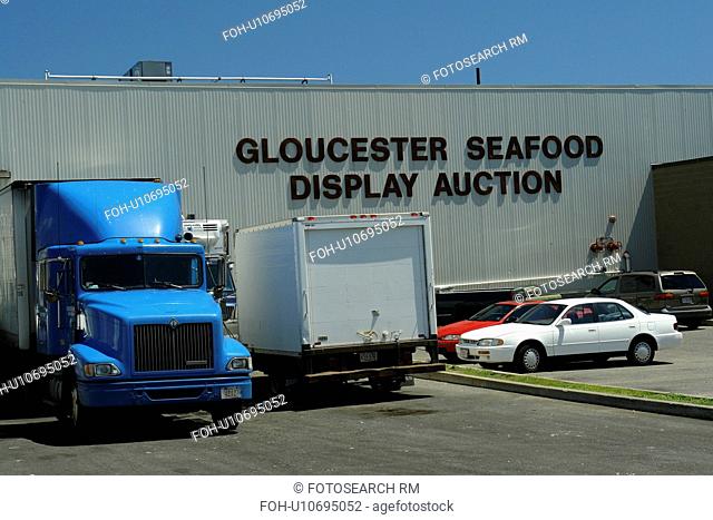 Gloucester, MA, Massachusetts, Cape Ann, Downtown, Gloucester Seafood Display Auction