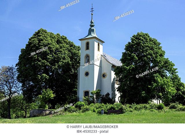 Michaelskapelle, baroque pilgrimage church on the Michaelsberg, near Untergrombach, Baden-Württemberg, Germany