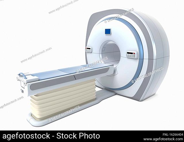MRI machine, illustration