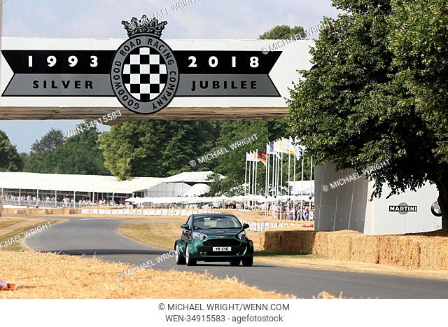 The Supercars take on the Hillclimb at Goodwood Festival of Speed on Day 1 Featuring: Aston Martin Cygnet Where: London, United Kingdom When: 12 Jul 2018...
