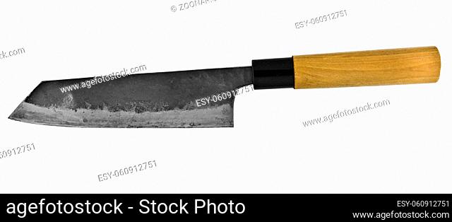 vintage oriental knife isolated over white background, clipping path