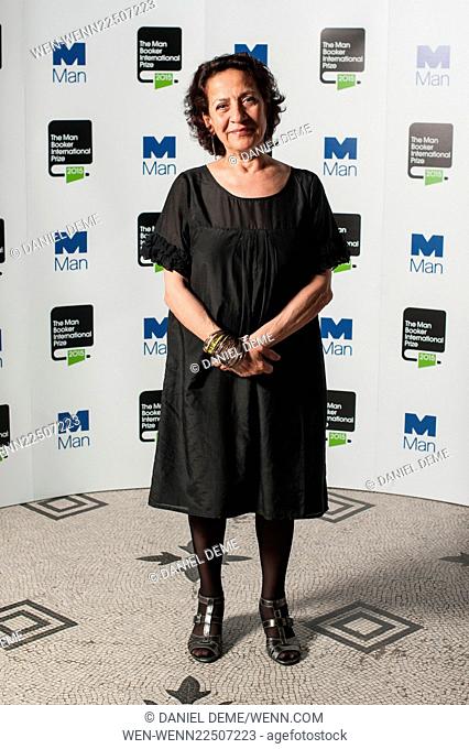 The 2015 Man Booker Prize Shortlisted Authros Photocall at the Victoria & Albert Museum. Featuring: Hoda Barakat Where: London