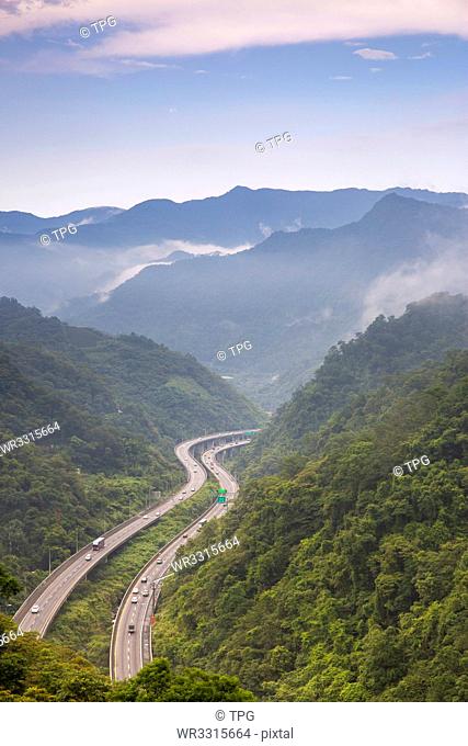 Nature view of NO.5 highway;Taiwan