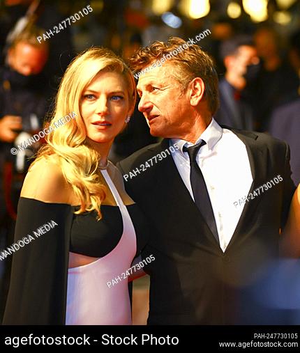 Cannes, France - July 10, 2021: Cannes Film Festival, Movie ""Flag Day"" Premiere with Actor Sean Penn and Actress Katheryn Winnick