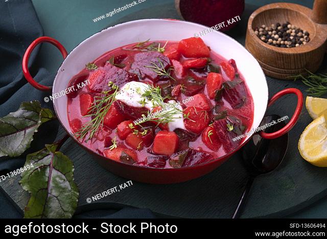 Vegan Botwinka (Polish beet soup)