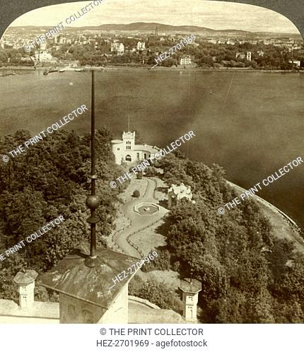 'The Oscarshal Royal Gardens and Christiania, from the Chateau, Norway', c1905. Creator: Unknown