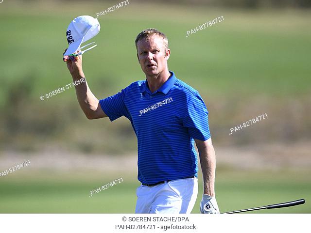 Mikko Ilonen of Finland in action during the Men's Individual Stroke Play Round 4 of the Golf events during the Rio 2016 Olympic Games at the Olympic Golf...