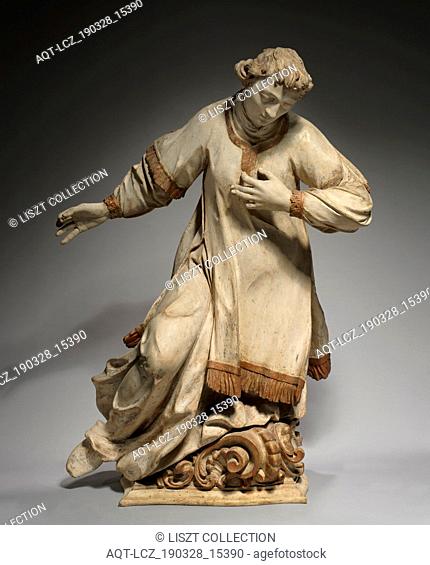 Kneeling Saint, 1750-1800. Germany, Munich, second half 18th century. Painted and gilded wood; overall: 118.1 x 90 x 50 cm (46 1/2 x 35 7/16 x 19 11/16 in