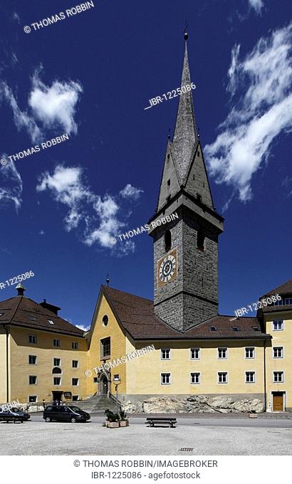 Ursulines church and monastery, Bruneck, Val Pusteria, Alto Adige, Italy, Europe