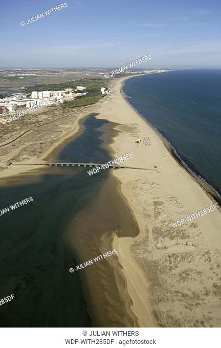 Desternation Spain (South) Isla Christina .A view of the beach from the air