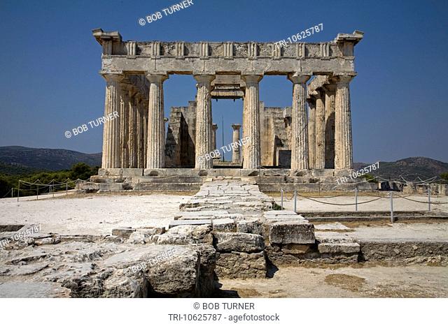 Temple of Aphaea Aegina argo-saronic islands greece