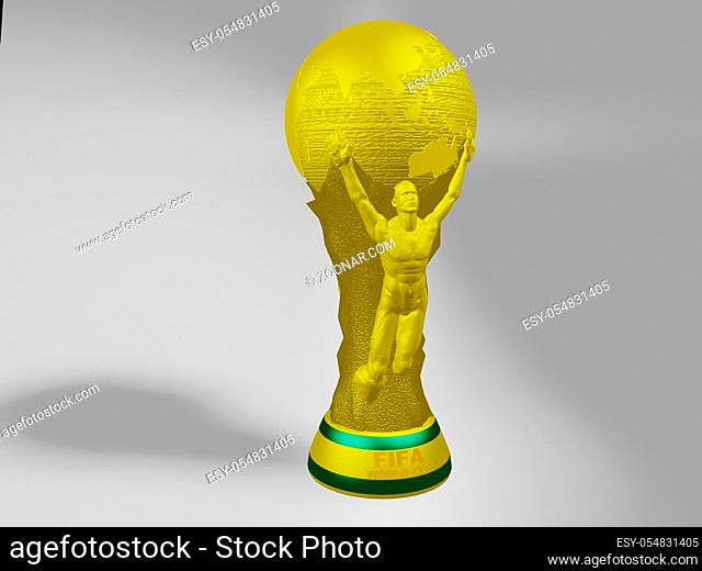 goldener Fußball Pokal