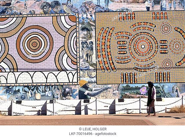 Aboriginal Mural, Tennant Creek NT, Australia