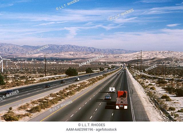 Interstate 10 near Palm Springs, California