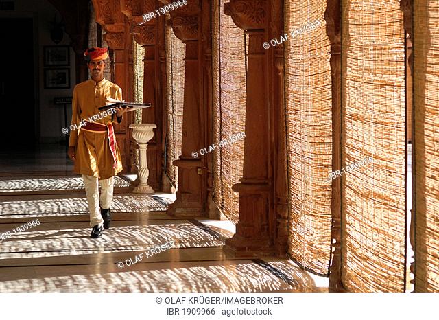 Staff, Laxmi Niwas Heritage Hotel, Bikaner, Rajasthan, India, Asia