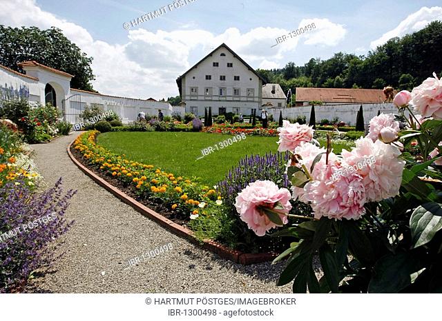Schaeftlarn Abbey, the Prelate's Garden, Bavaria, Germany, Europe