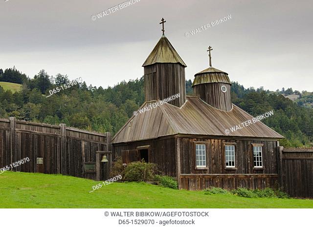 USA, California, Northern California, North Coast, Fort Ross, Fort Ross State Historic Park, site of Russian trading colony established in 1812