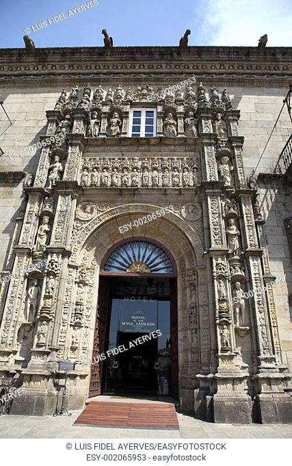 Hostal de los Reyes Catolicos, Santiago de Compostela, Galicia, Spain, Europe