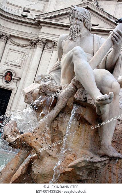 Piazza Navona, Fontana dei Fiumi, Rome