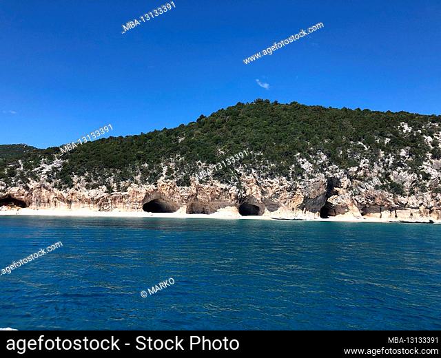 Cala Luna, Gulf of Orosei, sea, bay, beach, rocks, Sardinia, Italy