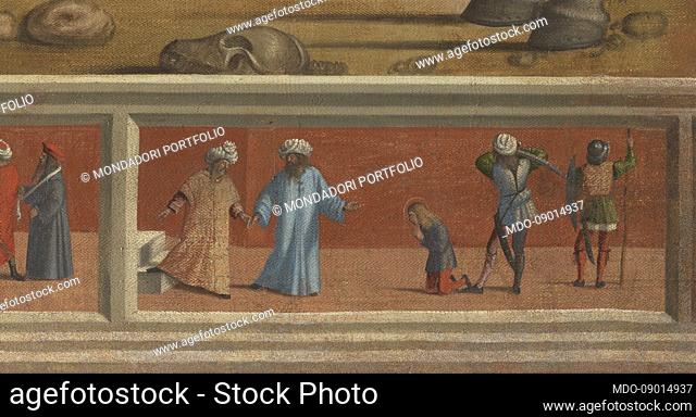 Vittore Carpaccio, Saint George and the Dragon, 1516, 16th century, oil on canvas, 180x226 cm. Italy, Veneto, Venice, Abbey of San Giorgio Maggiore