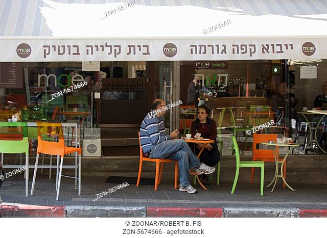 Karmel Markt in Tel Aviv, Cafe mae, Foto: Robert B. Fishman, ecomedia, 19.2.2014