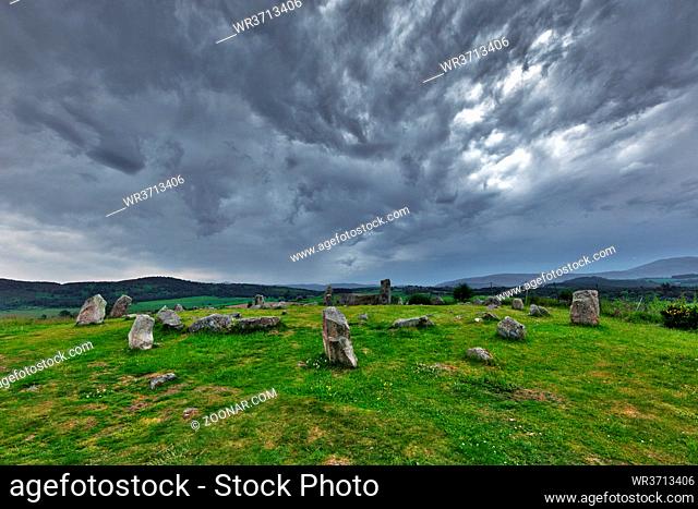 Tomnaverie Stone Circle, Hill of Workship, Tarland, Aberdeenshire, Scotland, Great Britain