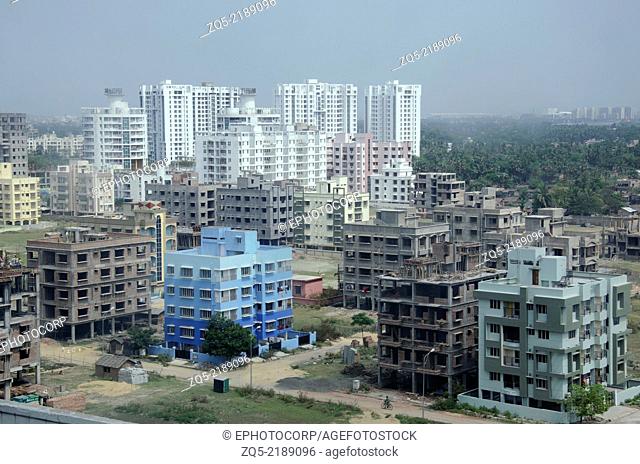 Rising buildings in Kolkata, West Bengal, India