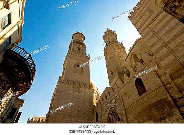 Minarets of Sultan Bu Nassir Mosque, Khan El Khalili, Cairo, Egypt