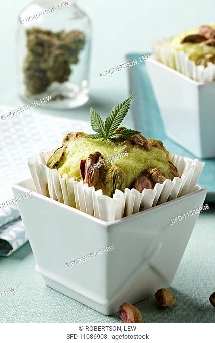 Pistachio Marijuana Cupcakes