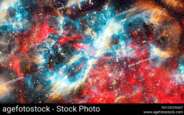 Starry outer space. Elements of this image furnished by NASA