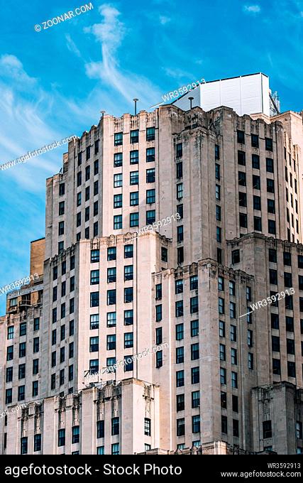 New York City - USA - Mar 14 2019: The Metropolitan Life North Building, now known as Eleven Madison, is a 30-story art deco skyscraper on Madison Square Park...