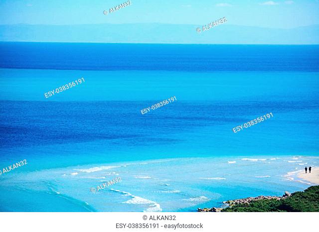 La Pelosa beach seascape, Italy