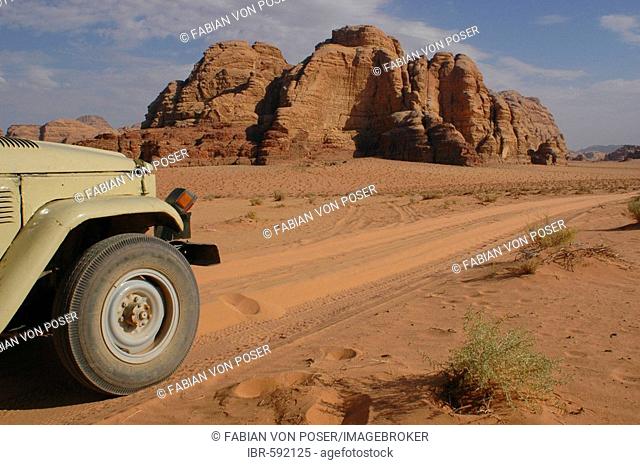 Desert landscape, Wadi Rum, Jordan
