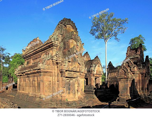 Cambodia, Angkor, Banteay Srei, hindu temple,