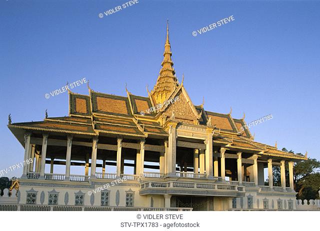 Cambodia, Asia, Chan, Chaya, Holiday, Landmark, Pavilion, Phnom penh, Royal palace, Tourism, Travel, Vacation