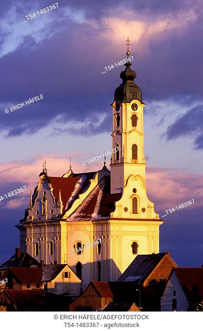 Most beautiful village church in the world in Steinhausen / Upper Swabia
