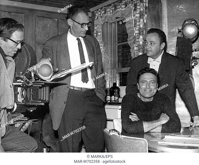 raf vallone, raymond pellegrin, arthur miller, 1961