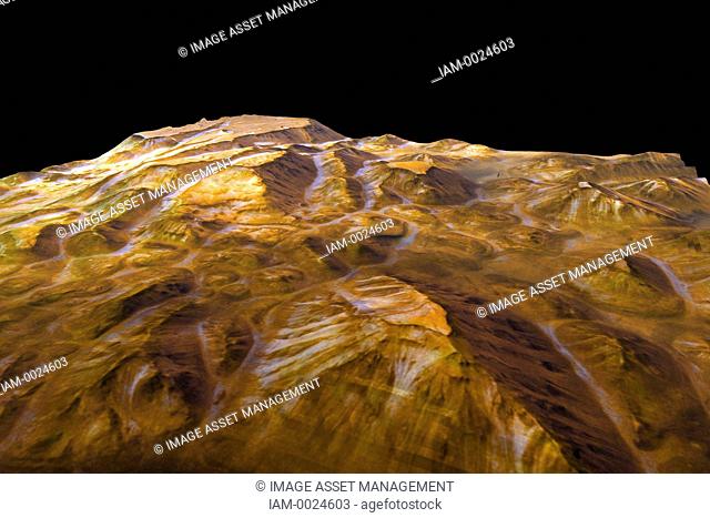 Valles Marineris Perspective from Mars Express