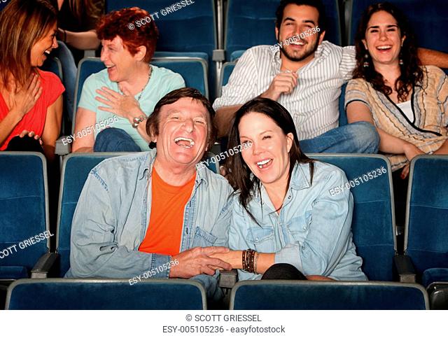 Happy People In Theater