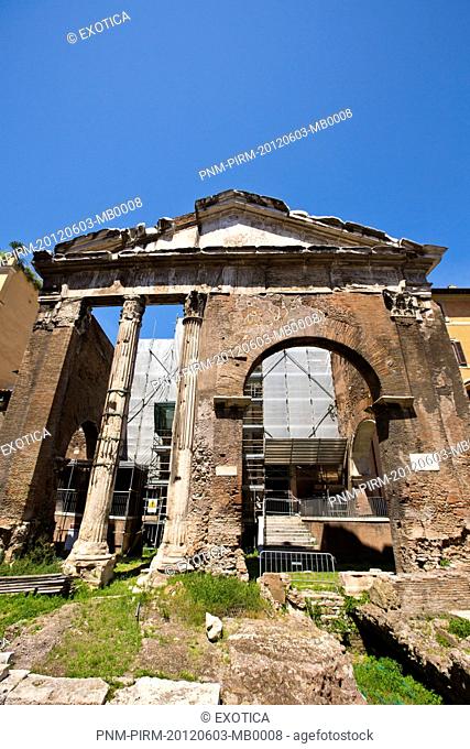 Ruins of a building, Roman Forum, Rome, Lazio, Italy